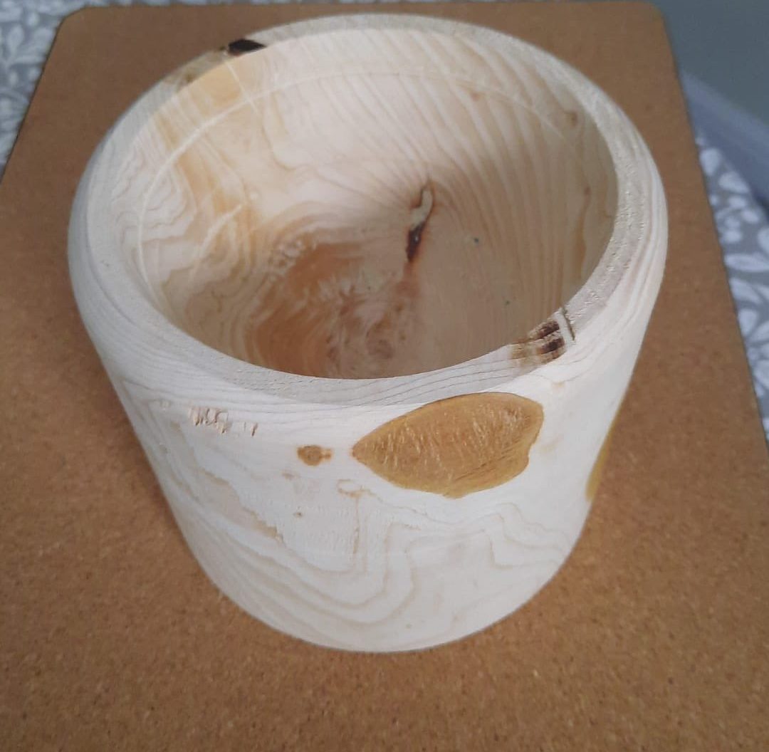 First try on the lathe